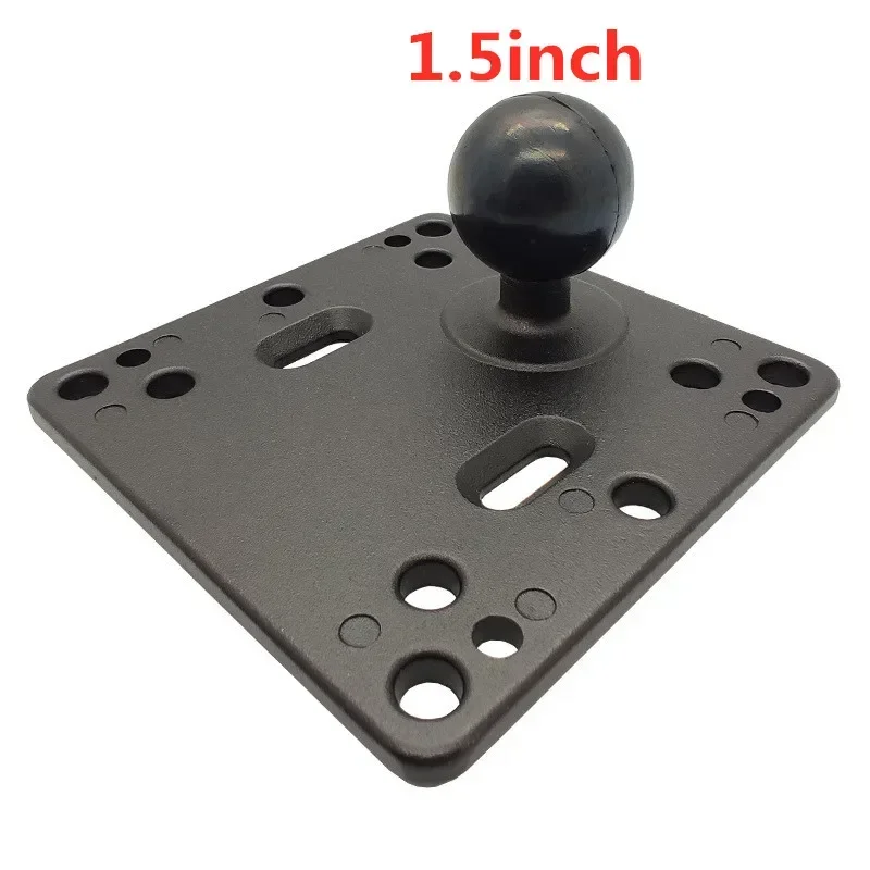 Ball Mount with Fish Finder and Universal Mounting Plate Kayak Accessories /1.5 inch Ball Head Base /1.5 inch Double Socket Arm