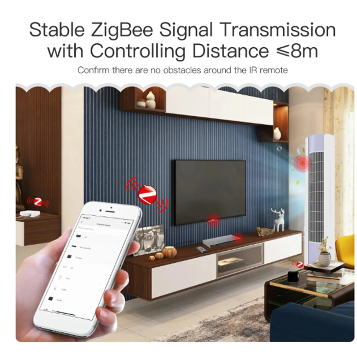 Shop Now UFO-R11 ZigBee Air Conditioner TV IR Remote for Alexa Google Home Universal Infrared Remote Controller Powered By Tuya