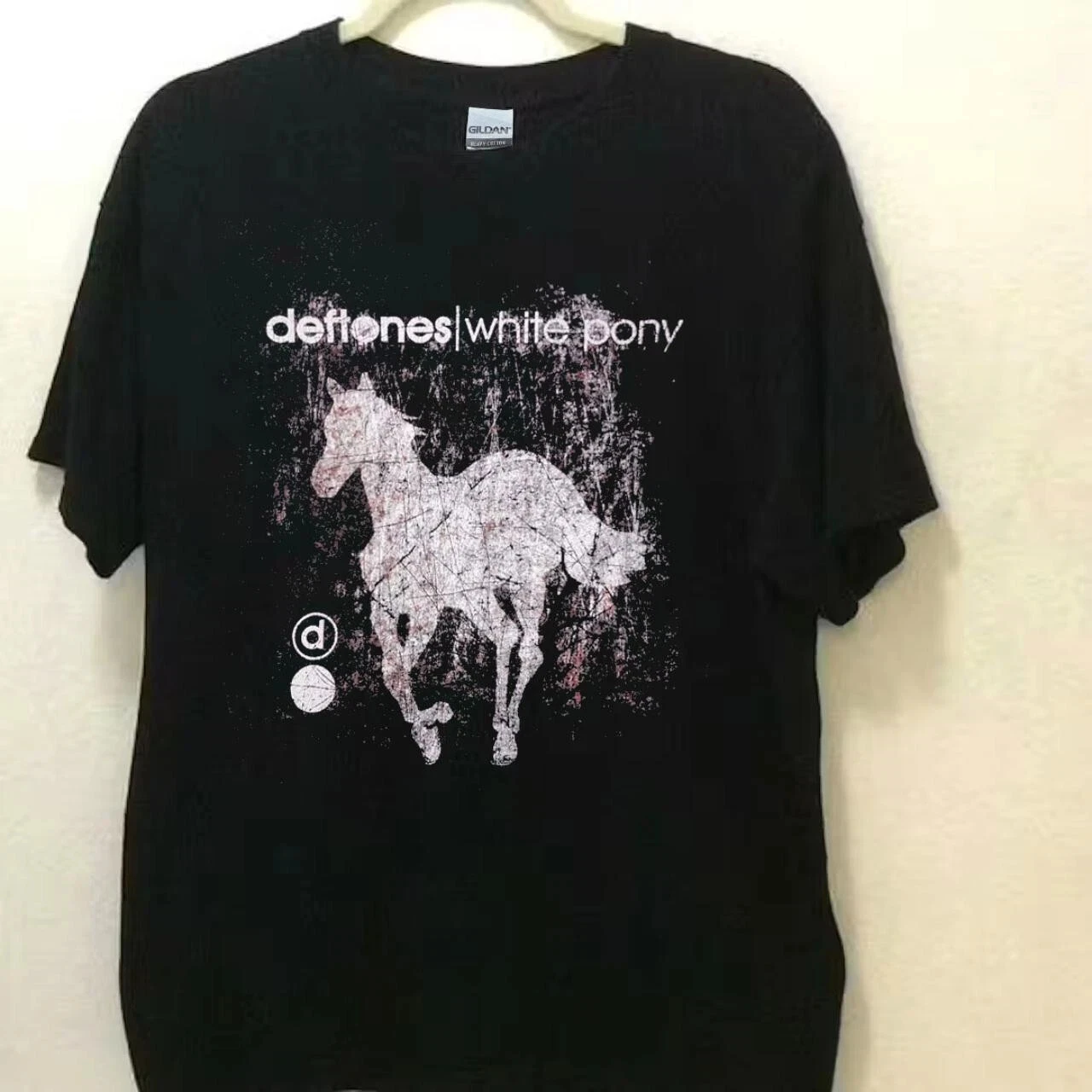 Camiseta vintage Deftones White Pony estilo retrô dos anos 90, camiseta preta de manga curta masculina, camiseta vintage