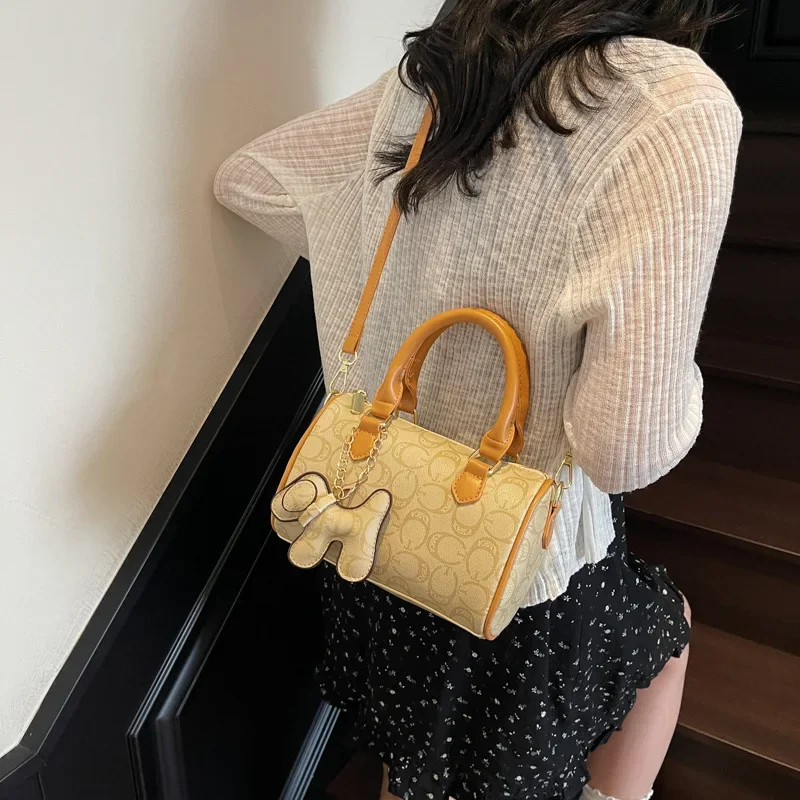 

Ретро Бостонская дизайнерская сумка Женская сумка с цветными блоками Популярная ручная сумка через плечо Высокое качество ​