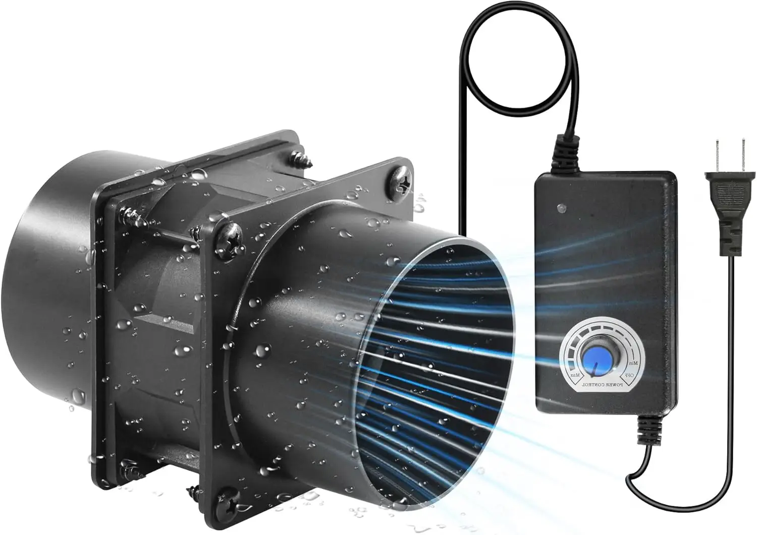 

Вентилятор вытяжной 3,15 дюйма, 12 В постоянного тока, с регулировкой скорости и 2 фланцами (квадратные 3 дюйма на круглые) для вытяжки дыма при пайке