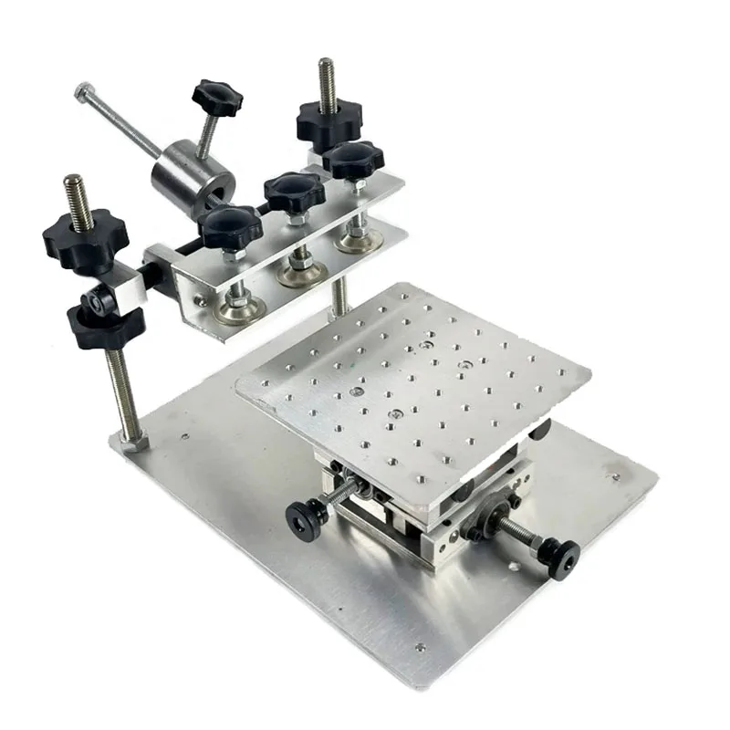 

High Precision Manual Silk Screen Printing Platform 150x150MM SMT Solder Paste Silk Screen Printing Platform