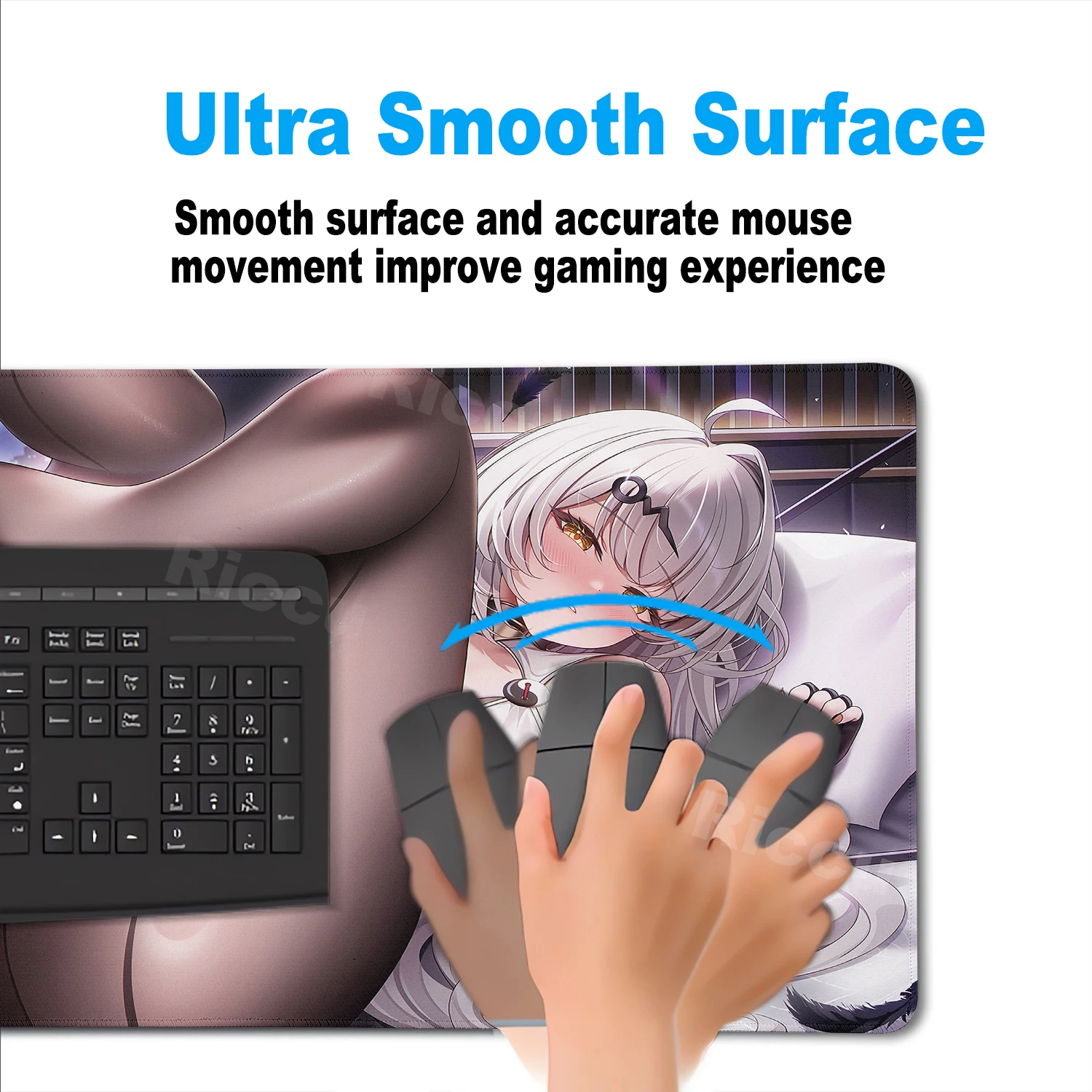 Zenless Zone Zero Mouse Pad ZZZ Large Game Rubber Desk Mat Anime Yixuan Mousepad Locking Edge Keyboard Mat 40×90 PC Cabinet Rug