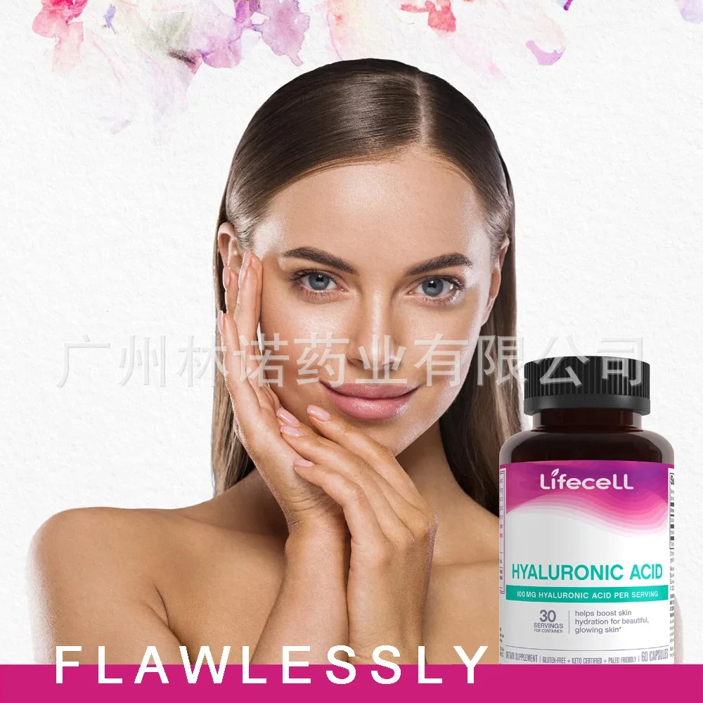 Whitening, Revitalizing Skin, Super Hyaluronic Acid Pills, 60 Pills, Supports Skin, Hair, and Nail Health,Supports Antioxidation