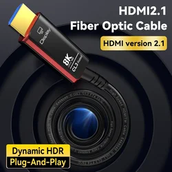 CYANMI 8K HDMI 2.1 Fiber Optic Cable 8K@60Hz 4K@120Hz,HDMI Cable 8K 48Gbps High Speed HDMI With Roku TV PS5 Xbox RTX3080 3090