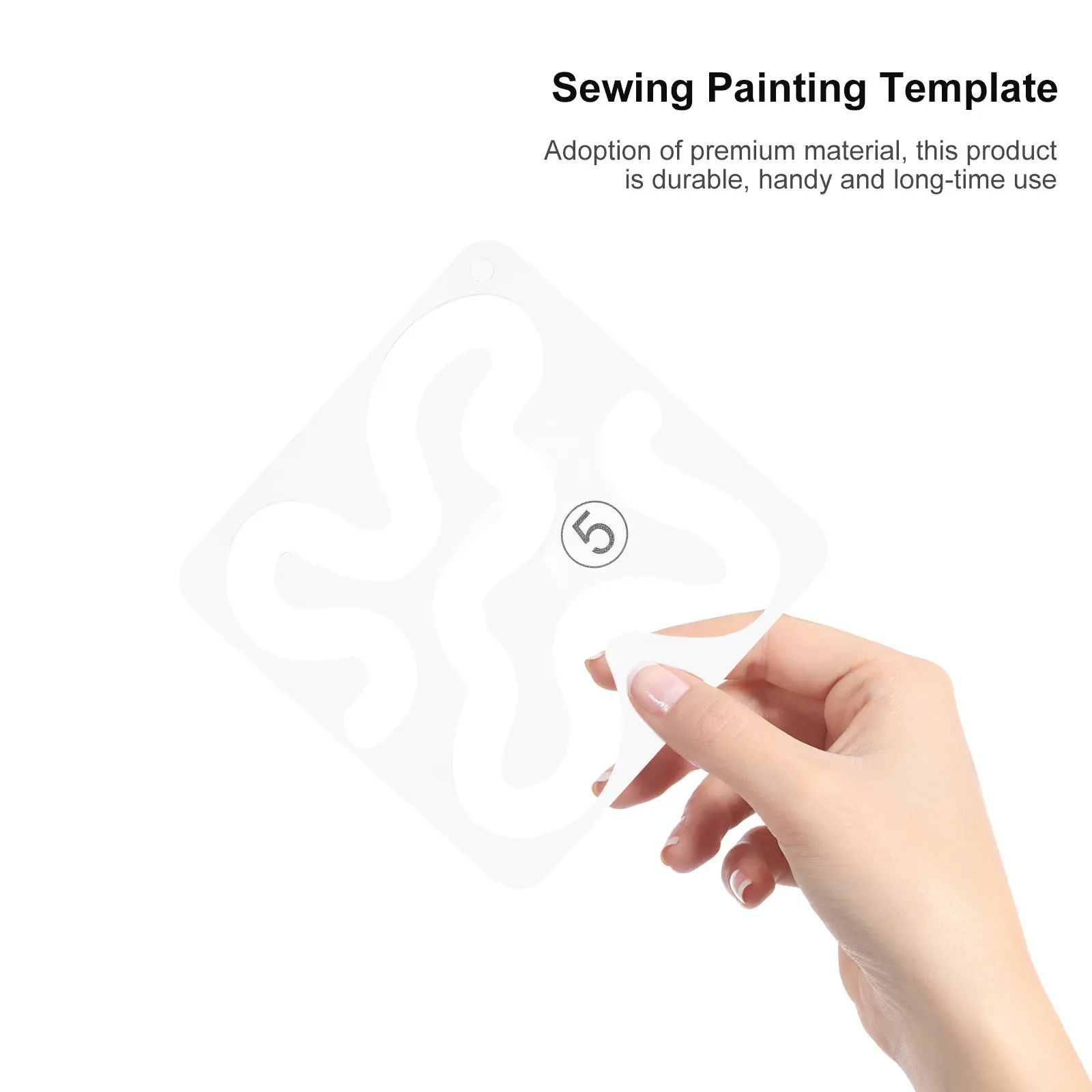 1Pcs Clear Acrylic Sewing Painting Ruler Quilting Template for Fabric Crafts Embroidery Patchwork Stitching Quilting Projects view 6