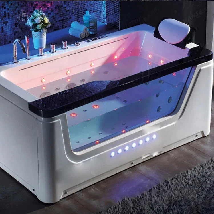 Acrylic whirlpool spa Rectangular bathtub spa whirlpool