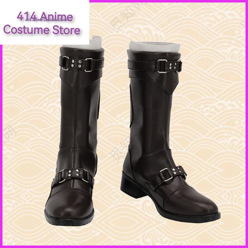 Game Final Fantasy FF7 Remake Leslie Kyle Cosplay Shoes Boots Props Halloween Party Role Play Custom Made Aksesori