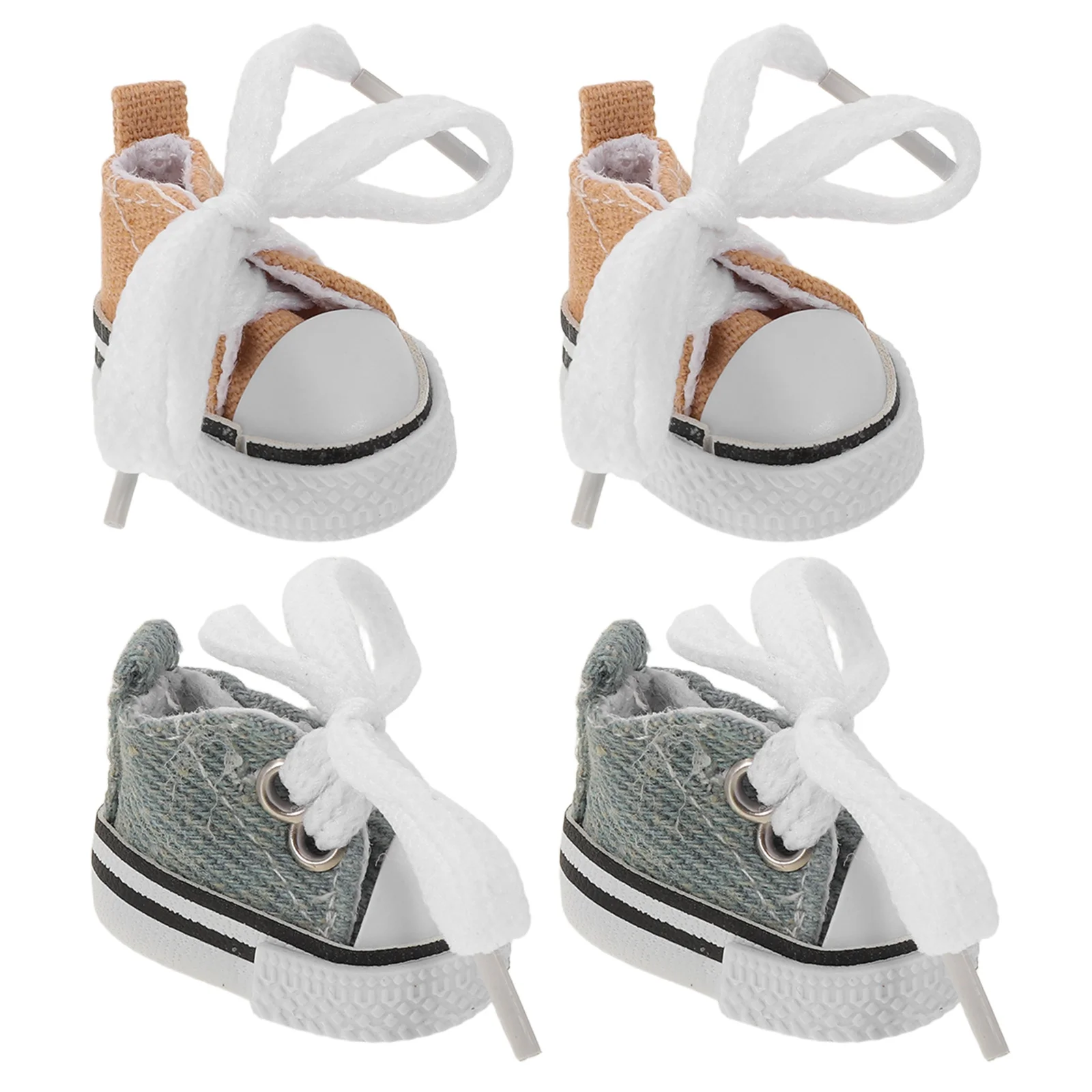 2 أزواج 17 سنتيمتر أحذية رياضية من قماش القنب أحذية صغيرة فستان اكسسوارات خزانة ديكور الحفلات حذاء قماش حذاء مصغر