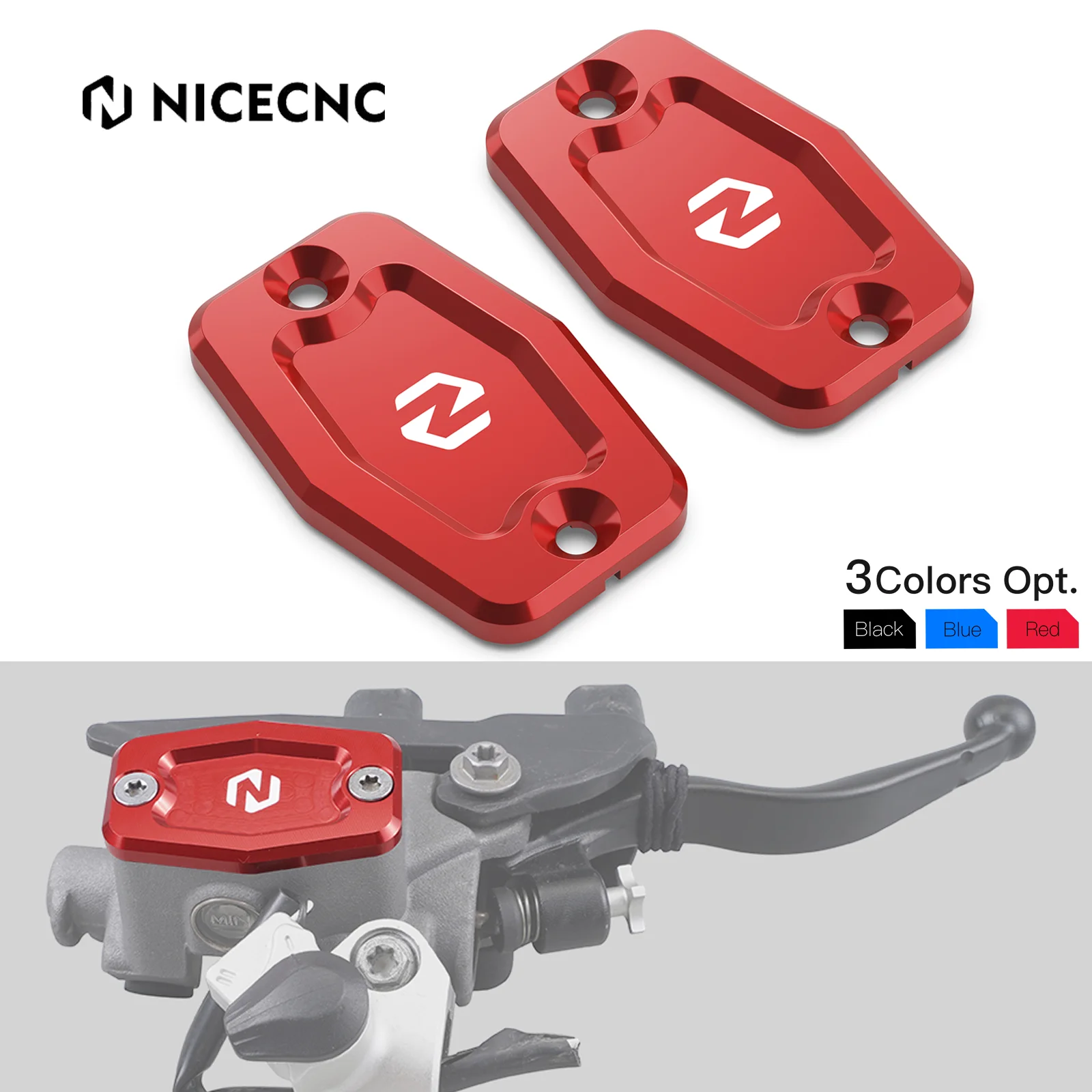 

NICECNC For GasGas EC 300 2021-2024 EC 250 EC250F ECF 350 Front Brake Clutch Fluid Reservoir Caps For Husqvarna TE 300i FE 450