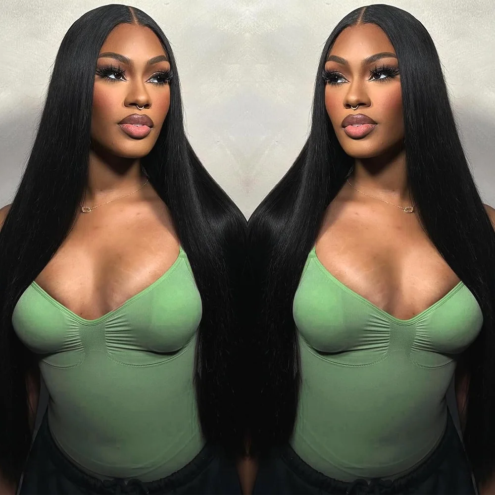 

10A 32 Inch 200 Density Straight Lace Front Wigs for Women Pre Plucked Frontal Wigs Human Hair 13x4 Lace Front Wigs for Women
