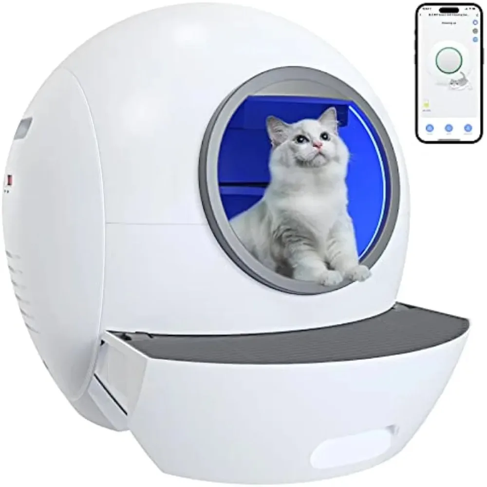 

Sandboxes for Automatic Cleaning Cats Pet Smart Closed Cat Litter Houses & Habitats Electric Toilet Accessories Cats Supplies