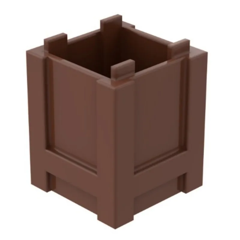 10pcs High brick building block parts accessories 2x2x2 square box storage box compatible with 61780 loose parts