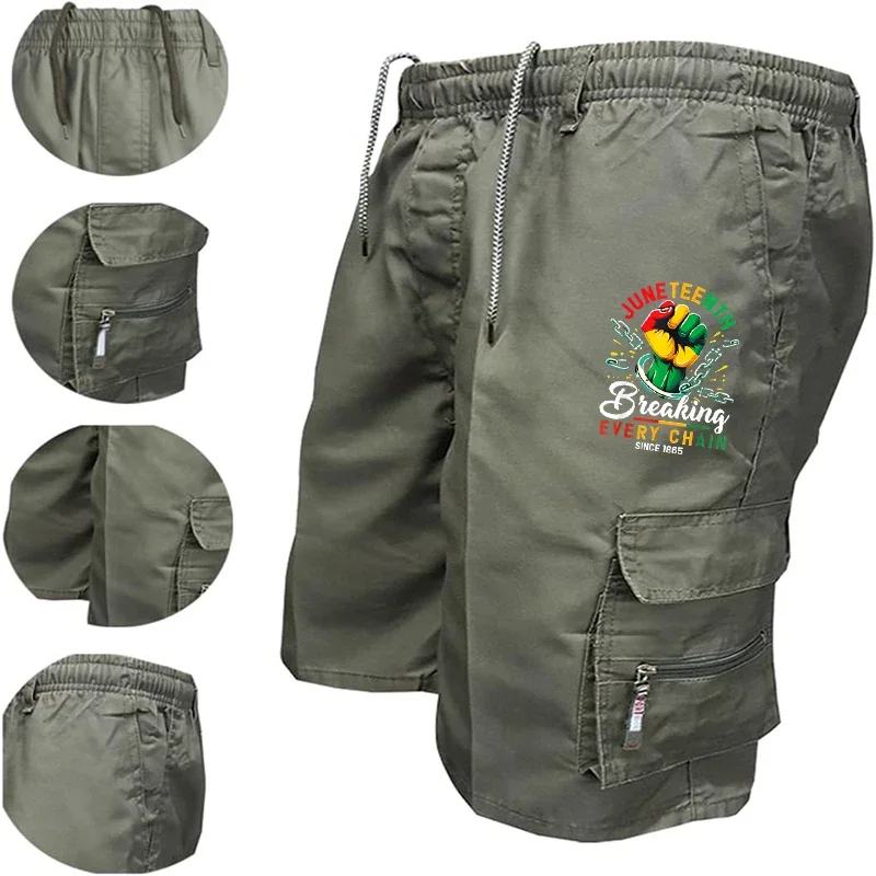 

Mens Summer Cargo Shorts Camo Tactical Pockets Outdoor Army Military Fabric Short Pants Fashion New Loose Fit Big Size Men