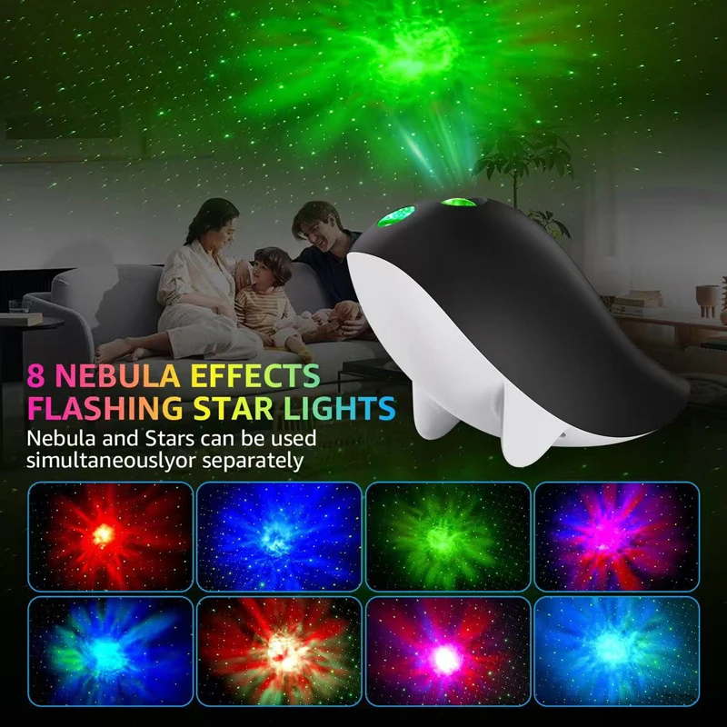 

Dolphin Starry Sky Projection Light, Home Bedroom USB Small Night Light, Starry Sky Laser Starry Sky Projector, Portable Light