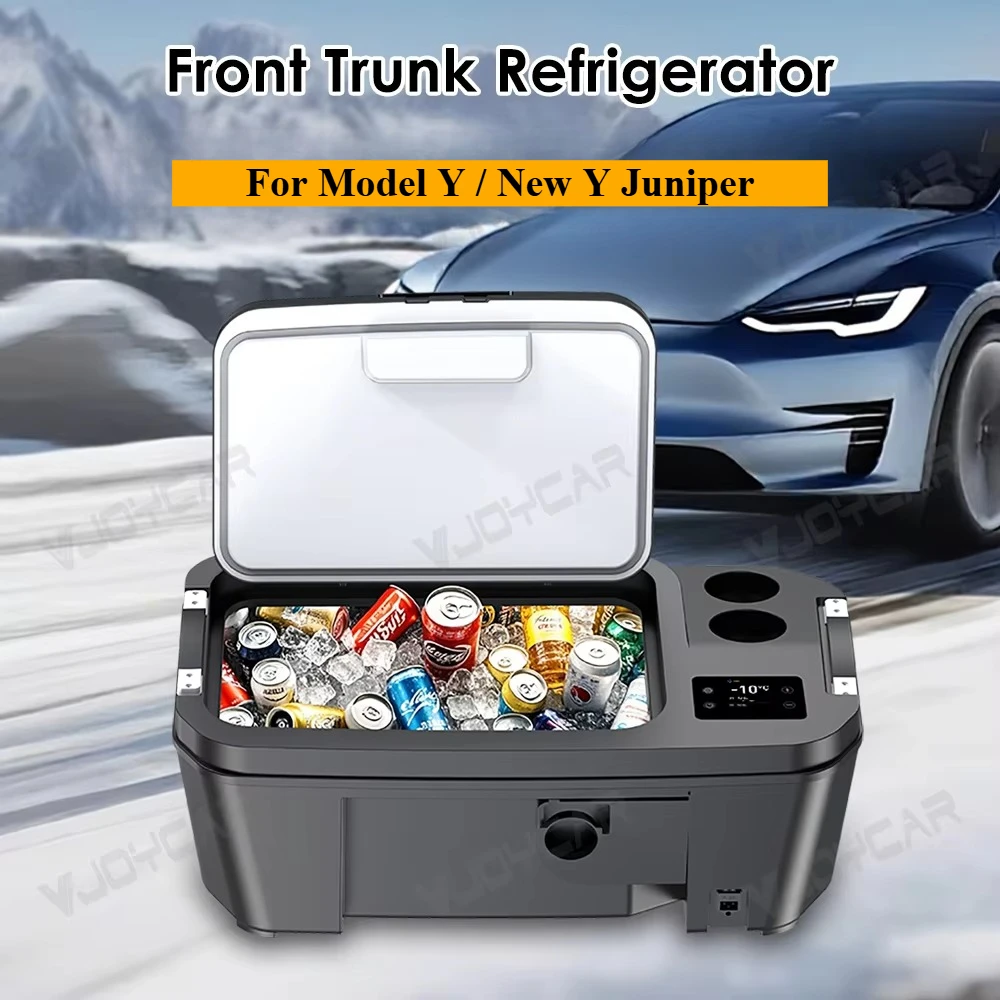 New Y Juniper Front Frunk Car Refrigerator 20L Compressor Freezer Camping Cooler for Food Fresh Keeping