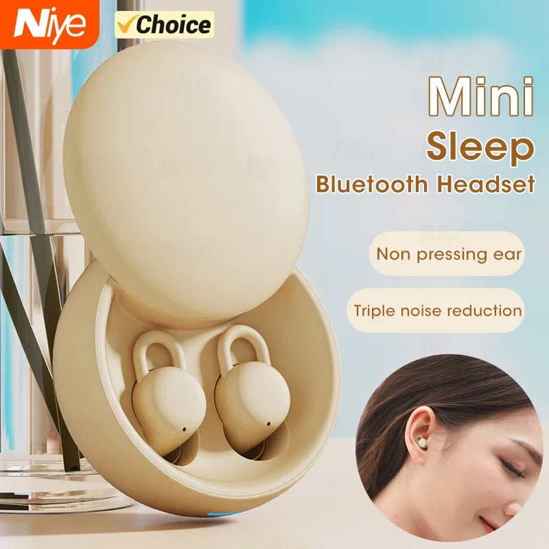 샤오미 무선 잠버드용 블루투스 이어폰, 보이지 않는 편안한 소음 감소, TWS 헤드폰, 미니 수면 이어버드