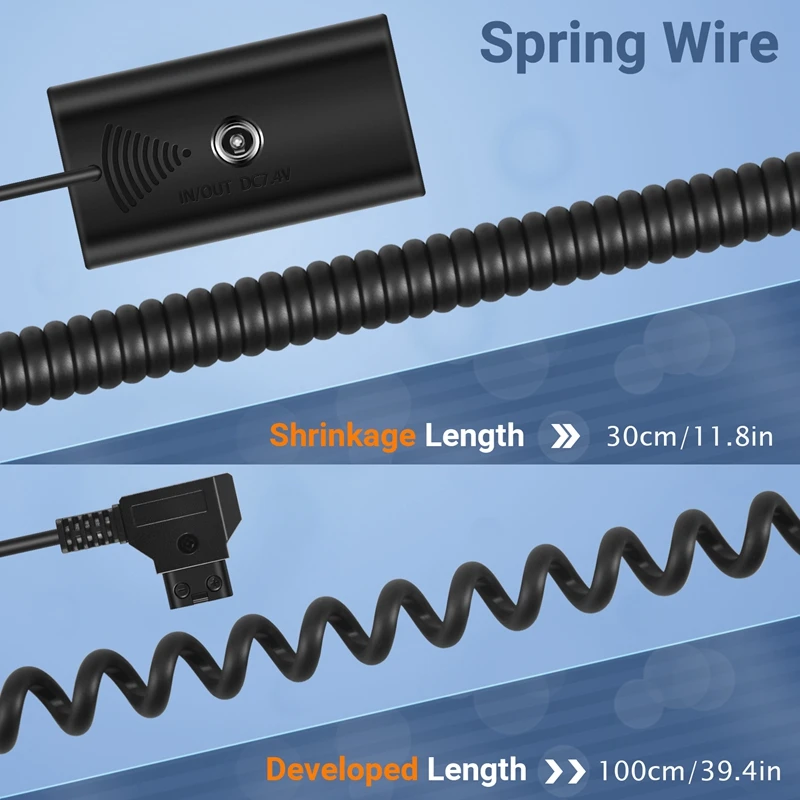 Power Adapter Cable For D-Tap Connector To NP-F Dummy Battery For Sony NP F550 F570 NP F970