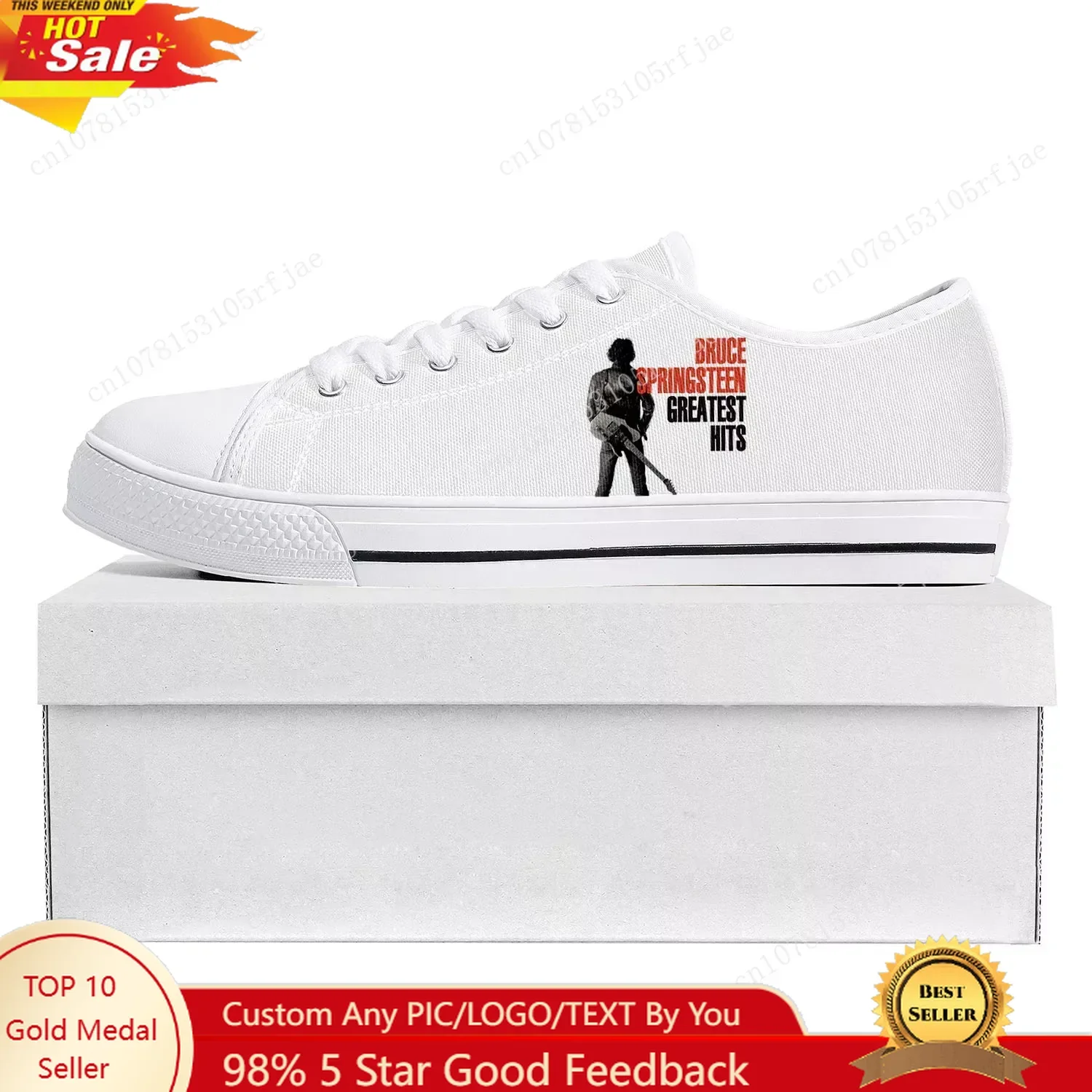 

Born To Run Low Top High Quality Bruce Springsteen Sneakers Mens Womens Teenager Canvas Sneaker 3D Print Couple Shoe Custom Shoe