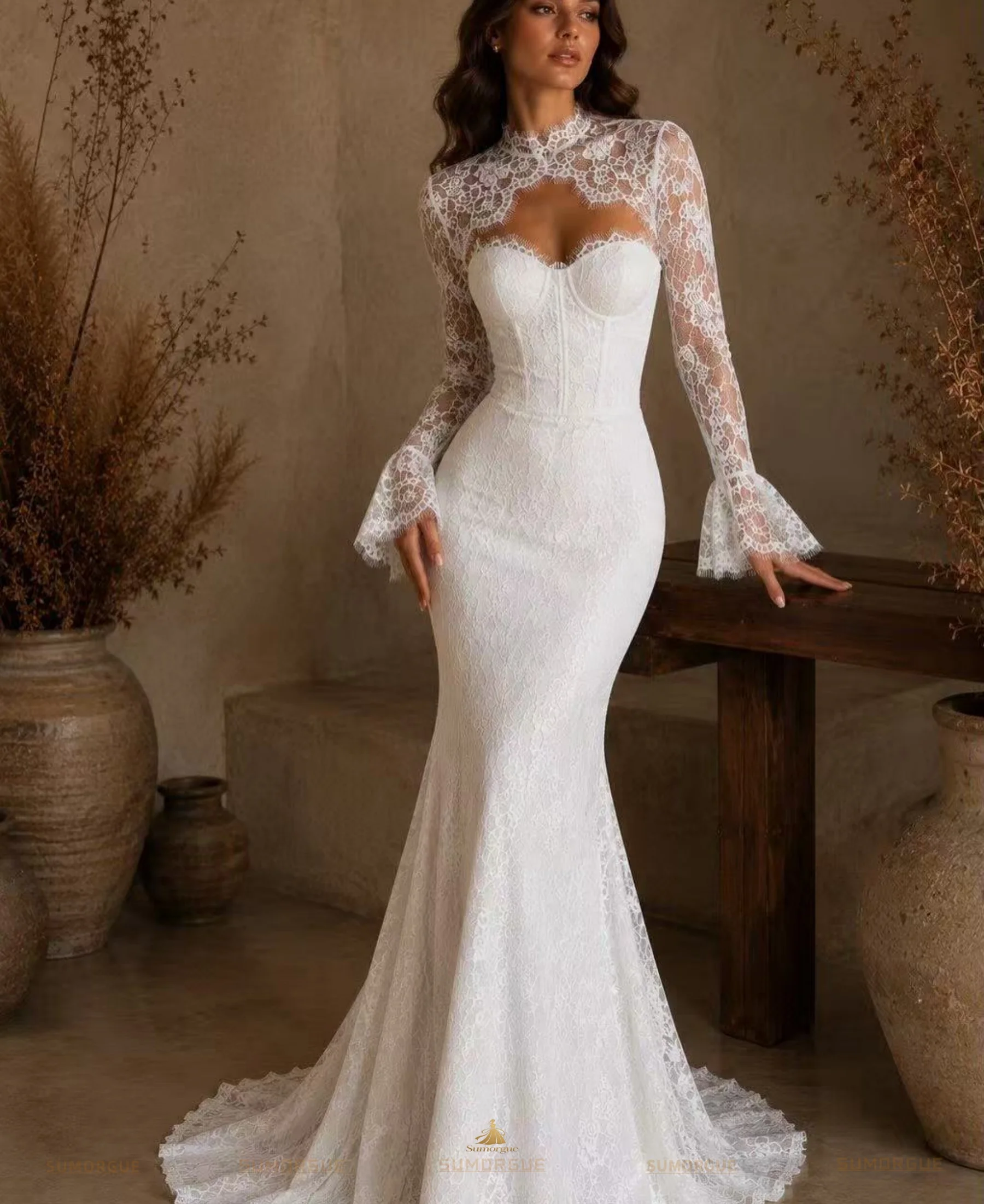 Luxury Off Shoulder Princess Wedding Dresses women Sweetheart Appliques Lace Bride Gowns Customized Bride Gown Vestido De Novia