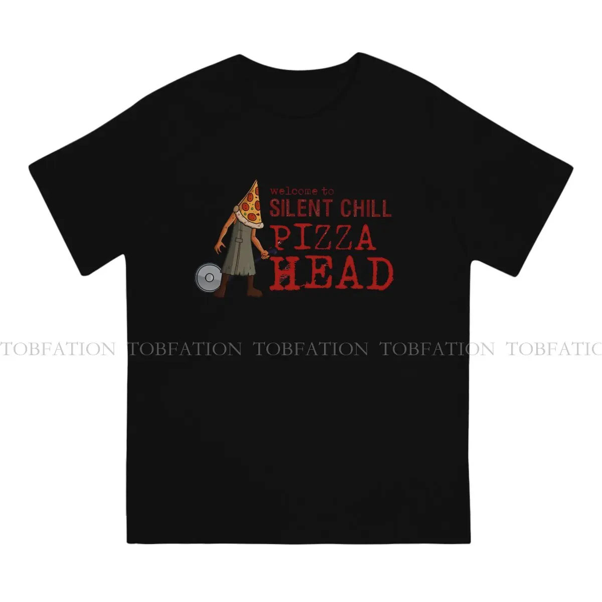 Chill Pizza Head Unique TShirt Silent Hill Comfortable New Design Gift Clothes  T Shirt Stuff