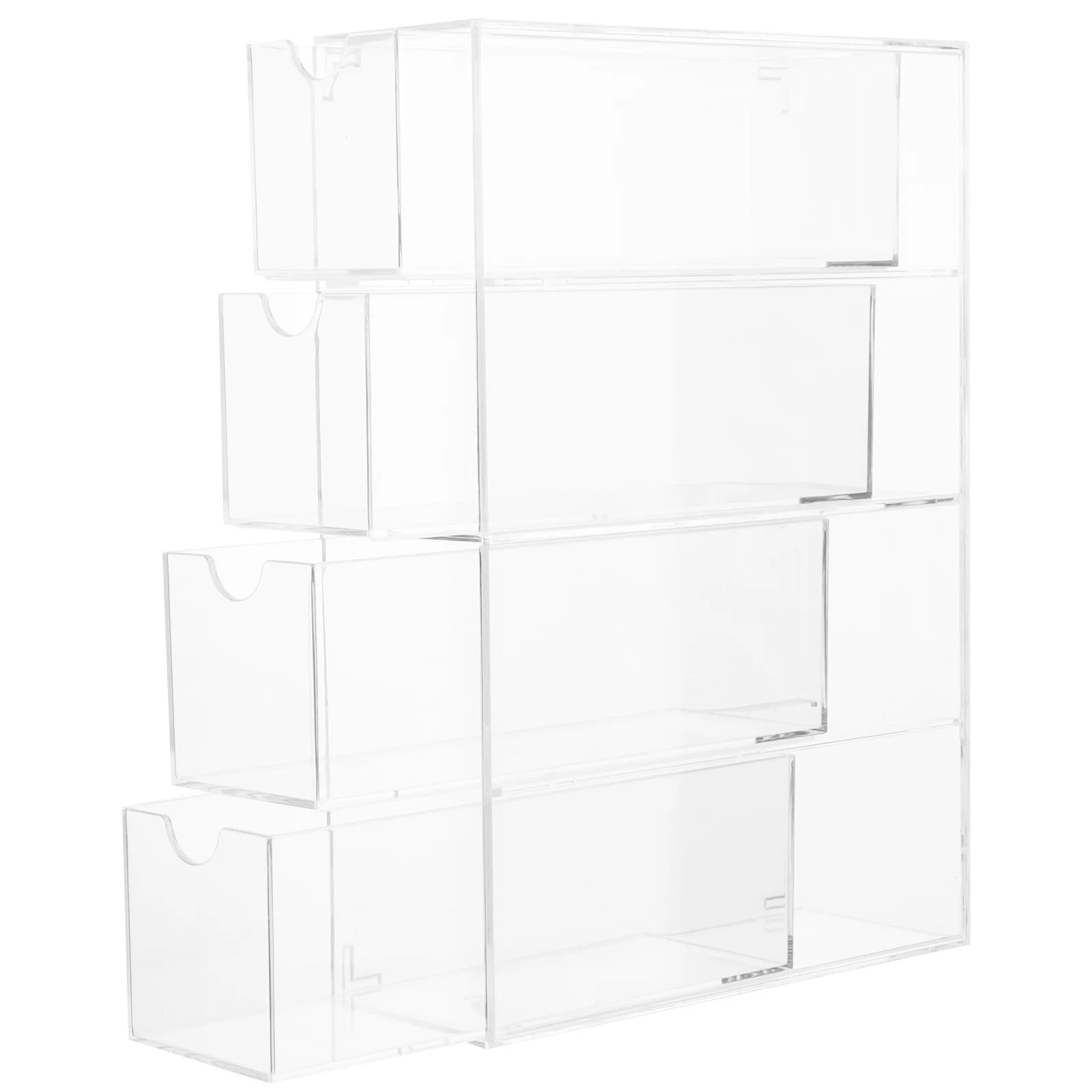 

Sunglasses Organizer Acrylic Eyeglass Case Clear 4-Drawers Stackable Eyewear Display Storage Holder for Glasses Accessories