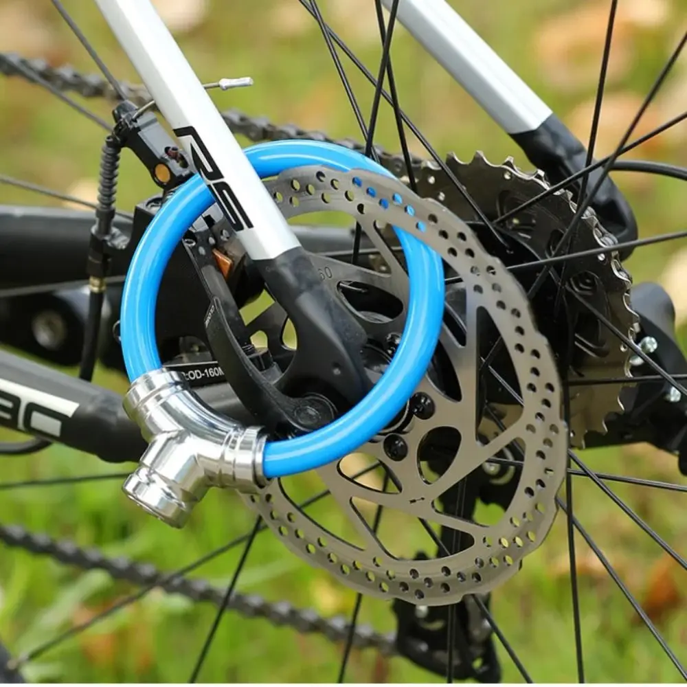 Anti-theft Bike Safety Lock Alloy Ring Lock Waterproof Bicycle Chain Lock Thickened Anti-shear Mountain Bike Lock