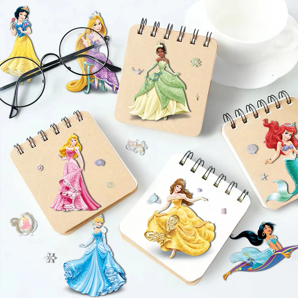 8/16/32pcs Disney Princess Funny Cartoon Assemble Stickers Make A Face Children DIY Puzzle Sticker Kids Toys Boys Girls Gifts﻿