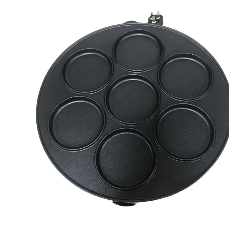 家電ホームクレープメーカーノンスティックパンケーキマシン多機能電気ベーキングパンマシン7穴パンケーキマシンブレイク