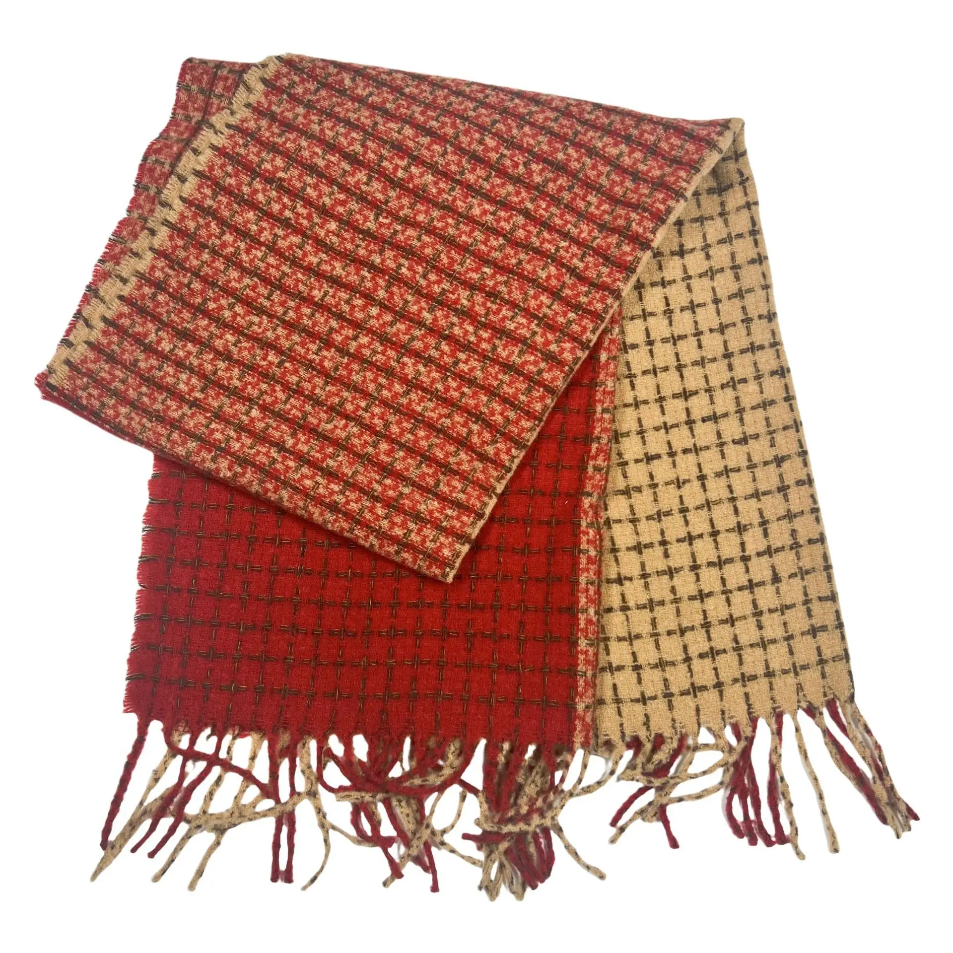 الشتاء اللون منعت وشاح المرأة تقليد الكشمير موضة تنوعا شال دافئ رشاقته تطول شرابة وشاح 4w975 #5