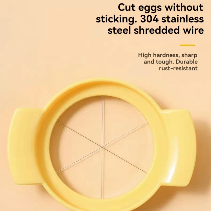 قطاعة بيض متعددة الوظائف من الفولاذ المقاوم للصدأ ، أدوات مطبخ منزلية مبتكرة ، قطاعة فواكه 3 في 1