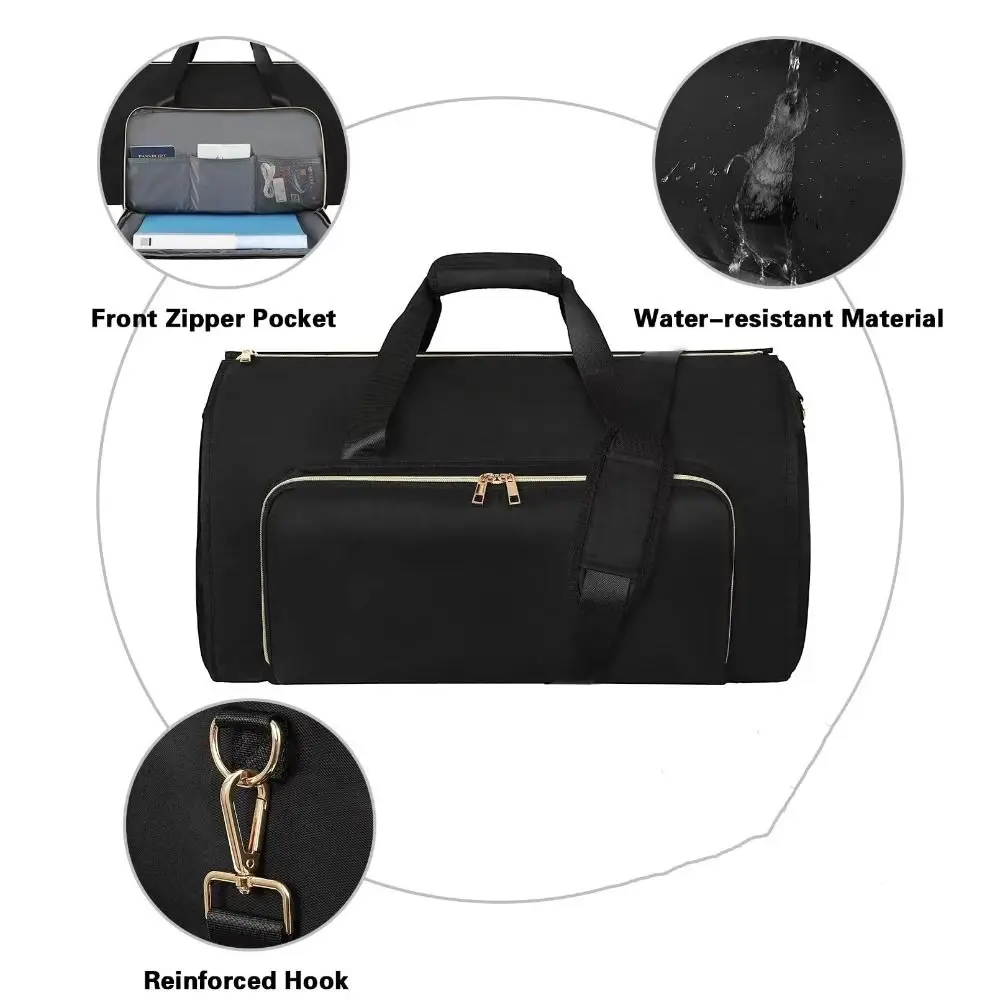 Convertible Multifunctional Travel Bag Large Capacity Portable Duffel Bag Wear-resistant Hanging Suit Bag