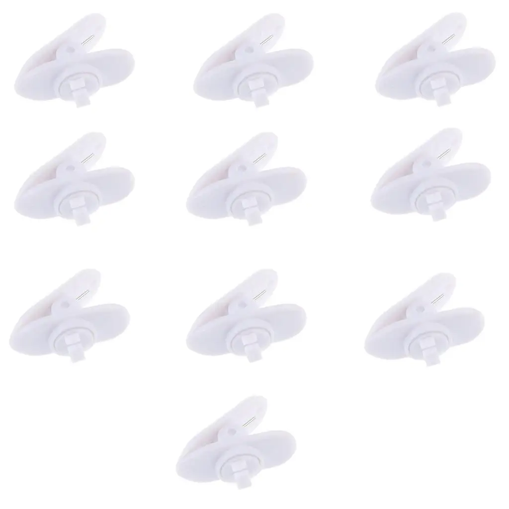 3 6pack 10pcs Mic Headphone Headset tidy line Cable collar clip