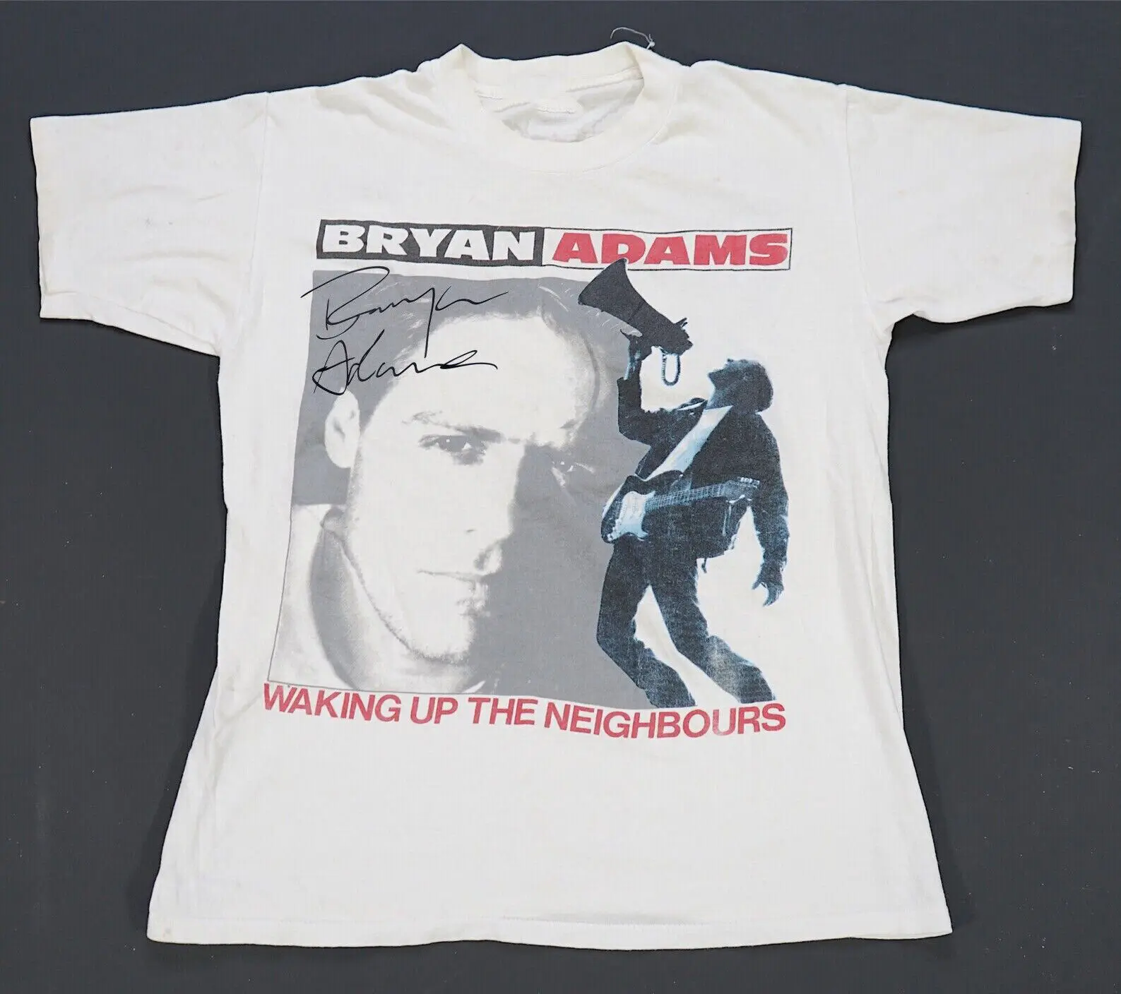 Vtg Bryan Adams Waking Up The Neighbors Cotton White All Size T Shirt Mm1062