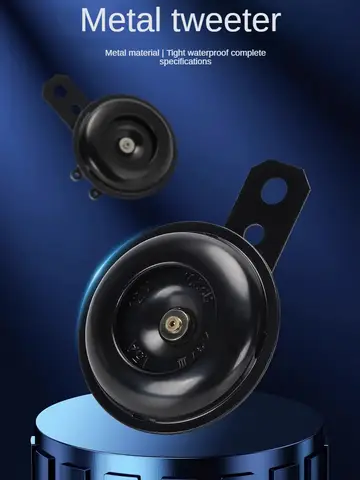 Waterproof electric car horn Universal Motorcycle Horn 12V 24V 48V 60V 105db Motor Scooter Loud Sound modified loudspeaker