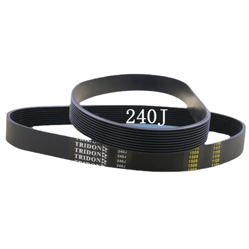 1PCS  240J PJ610 Fitness Bicycle Belt Fitness Folding Car Black Rubber Pulling Machine Belt