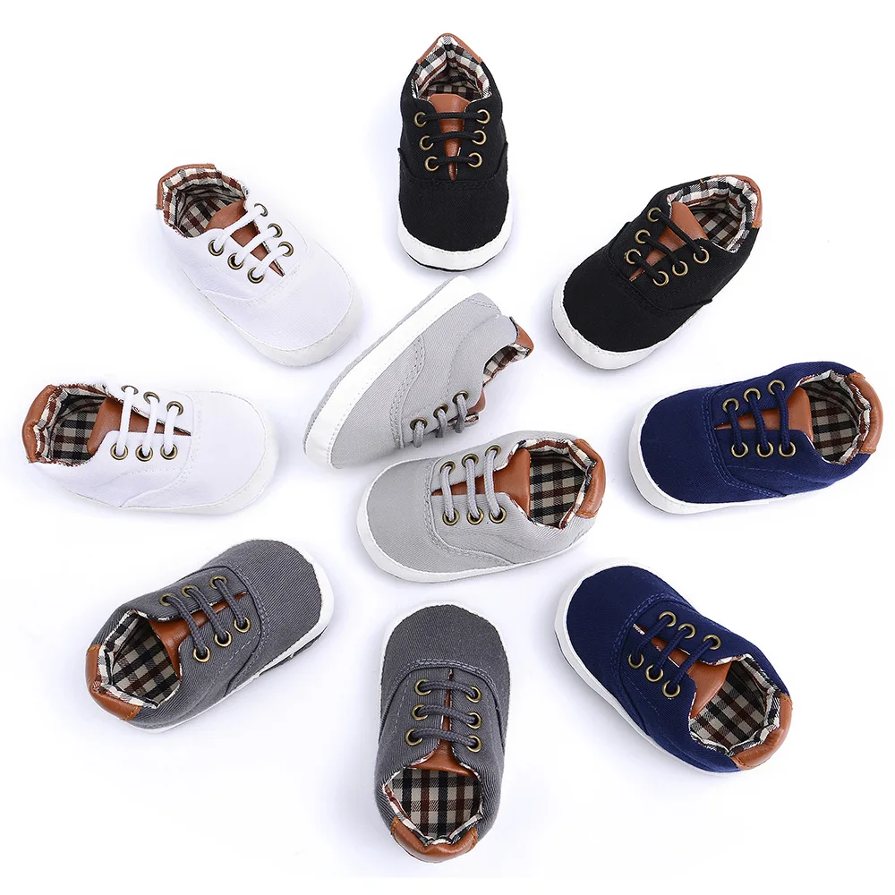 

New Newborn Baby Shoes Boys Kids Sneakers Casual Classic Sole Anti-slip Child Sports Shoe First Walker Toddler Moccasins Shoes