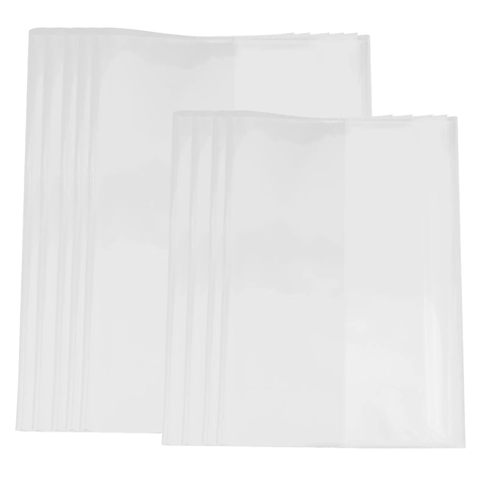 20 Pcs Book Wrap Clear Plastic Cover for Books Soft Protector Polyester Wrapping Film Transparent Exercise Sleeve