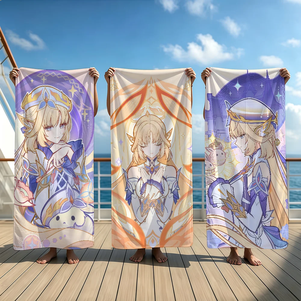 Beach Towel Large - Toalla Nicole de Genshin Impact, toalla