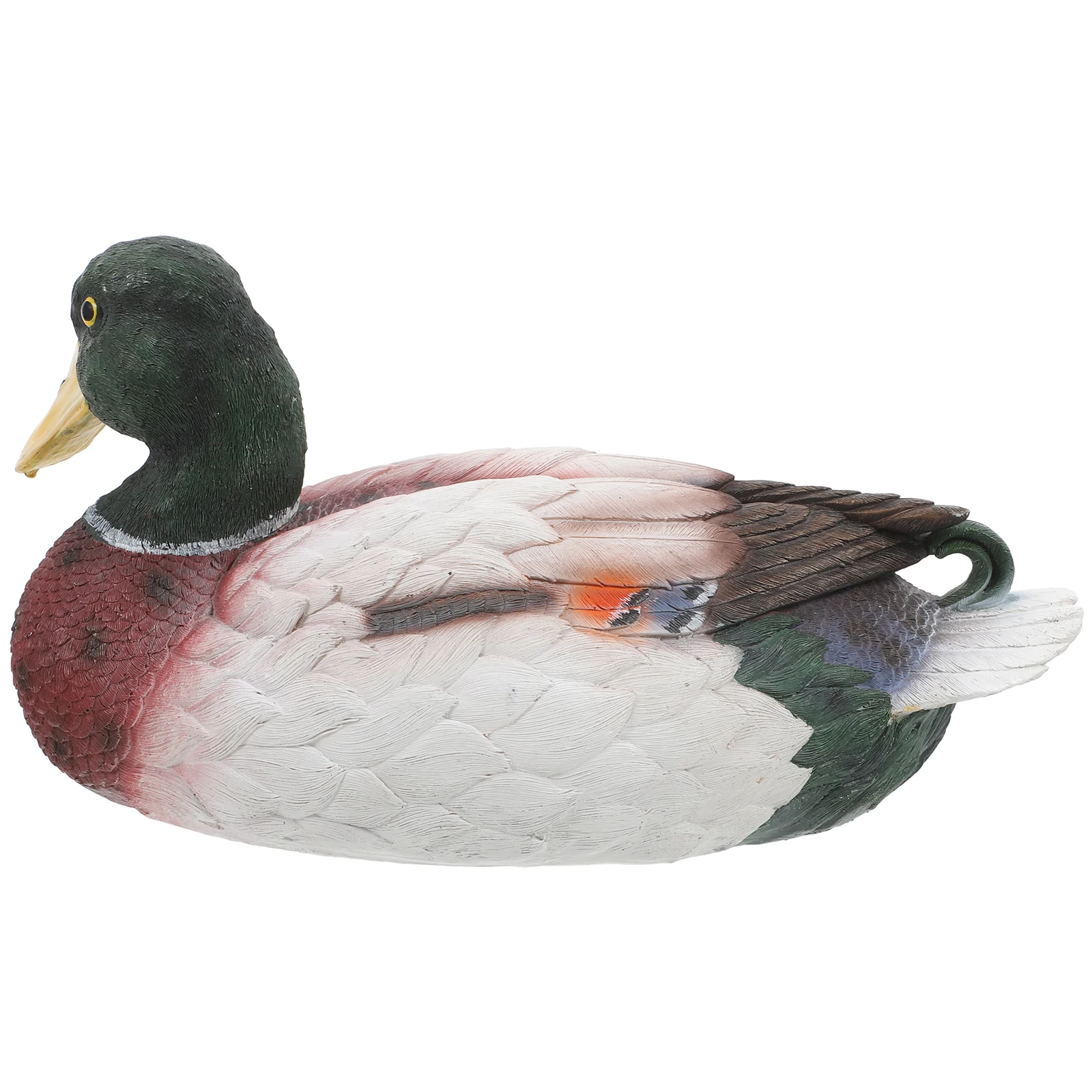

Floating Duck Plaid Garden Decor Prop Decorative False Ducks Decoration Resin Model Sculpture Statue Duck-shaped Figurines
