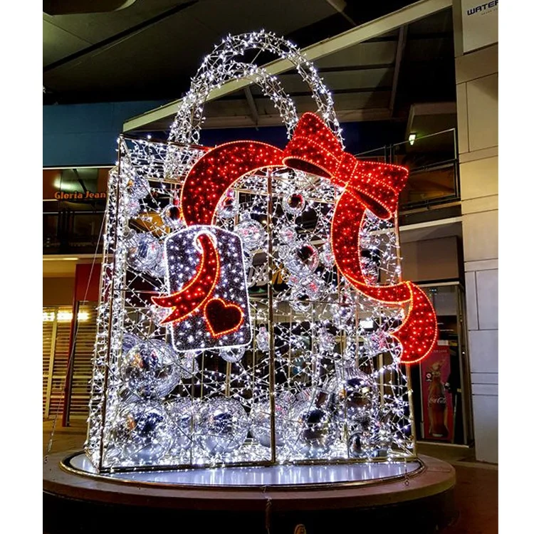 حذاء بكعب عالٍ مضيء عملاق خارجي لتزيين الشارع التجاري لمركز التسوق