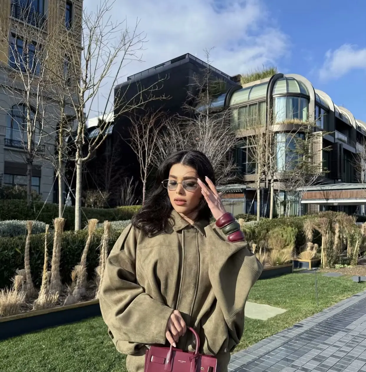 

2025 Fashion Ladies Casual Loose Army Green Outfits Jogging Female Chic Bomber Jacket Clothes Oversize Women Soft Suede Jackets