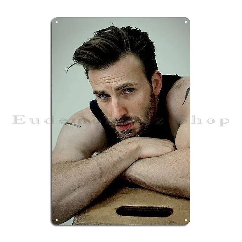 Chris Evans Metal Sign Create Living Room Club Design Create Tin Sign Poster