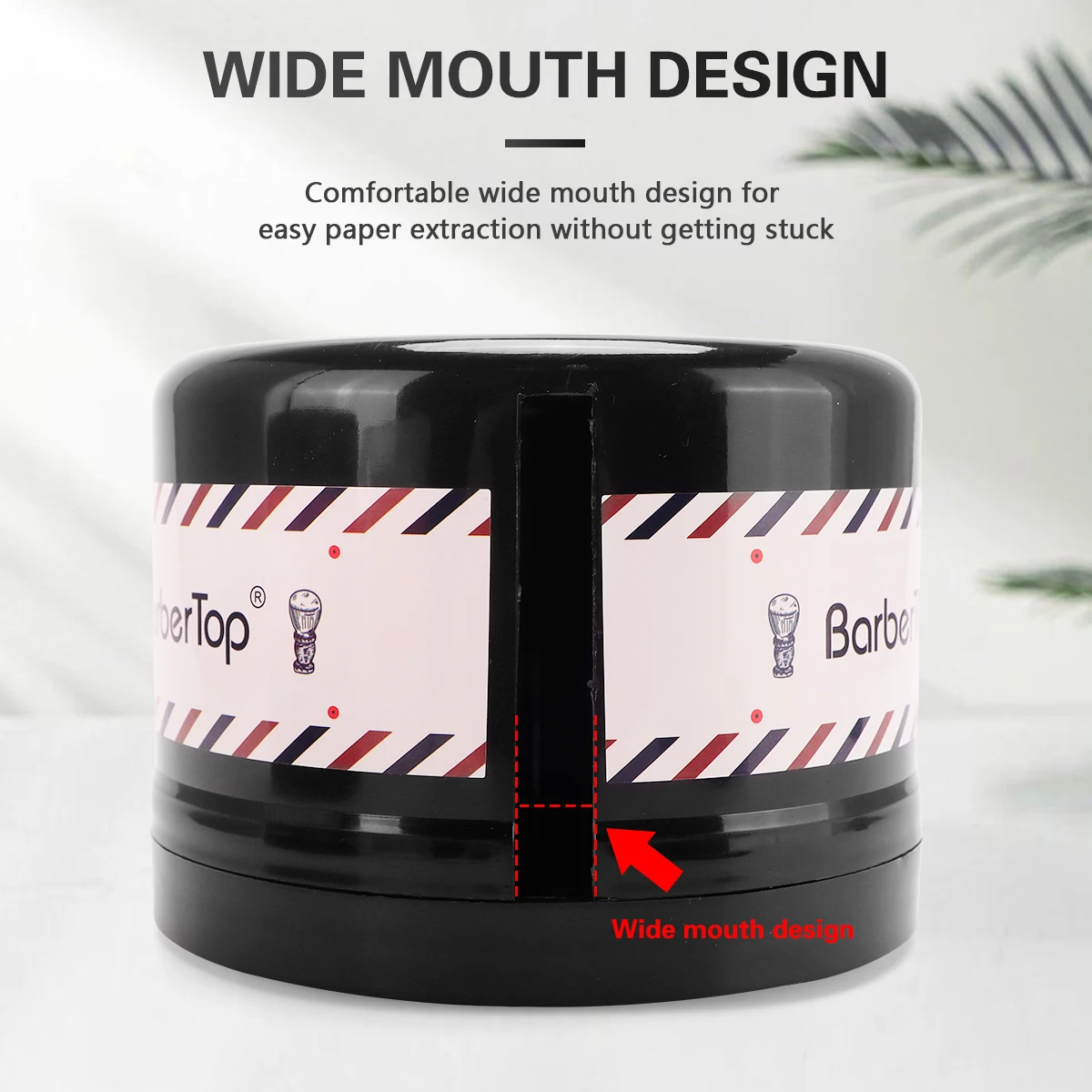 Barber Neck Strip Paper Dispenser Box,Pressure Resistant Plastic Disposable Neck Scarf Tissue Storage Case Salon Hairdressing