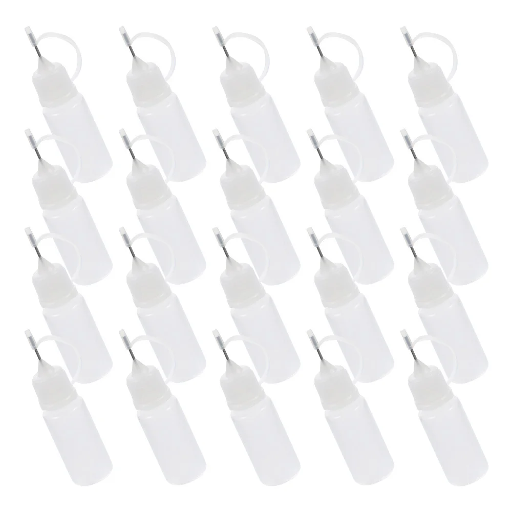 

20Pcs Glue Bottles Needle Tip Portable Small Squeeze Bottles for Precise DIY Glue Application Paint Liquids Needle Tip Bottle