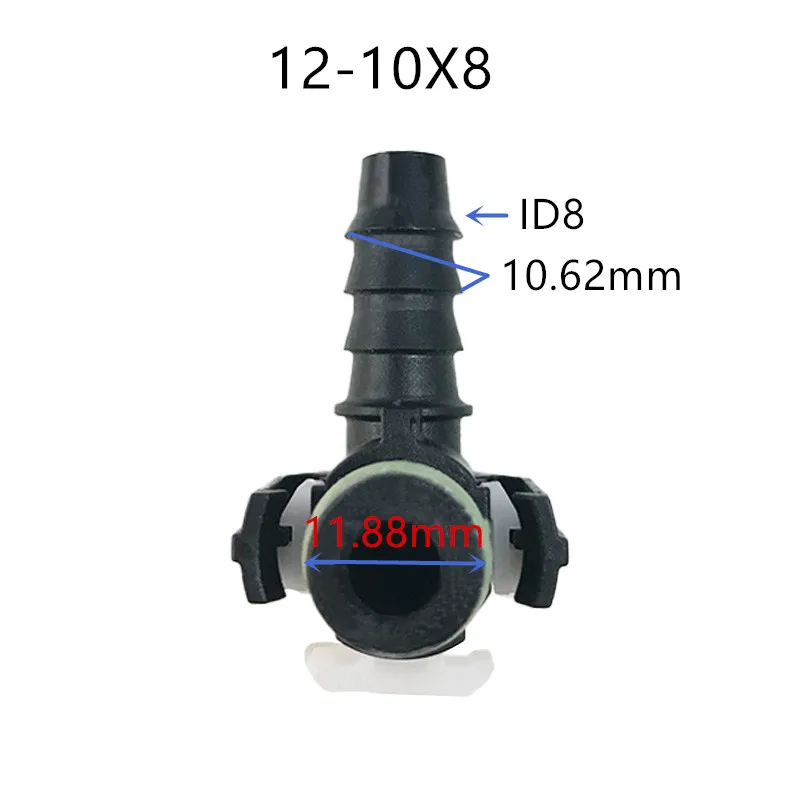 

high quality 12-10X8 10*8 plastic connector fuel line quick connector for shaanqi delong EFI car for big truck heavy truck