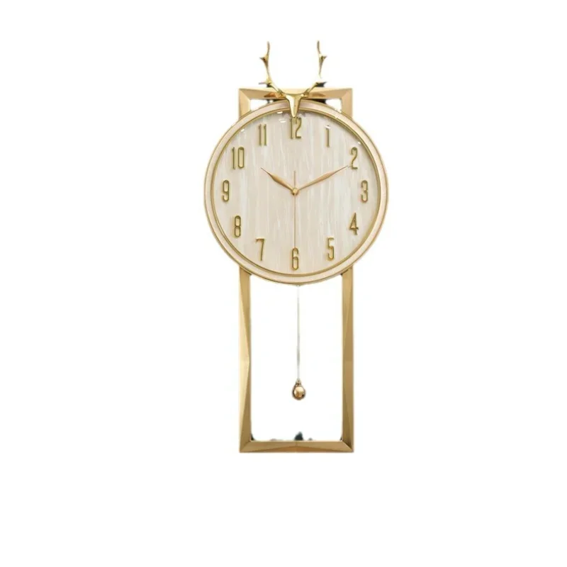 Advanced sense, modern light luxury clock, clock atmosphere wall hanging