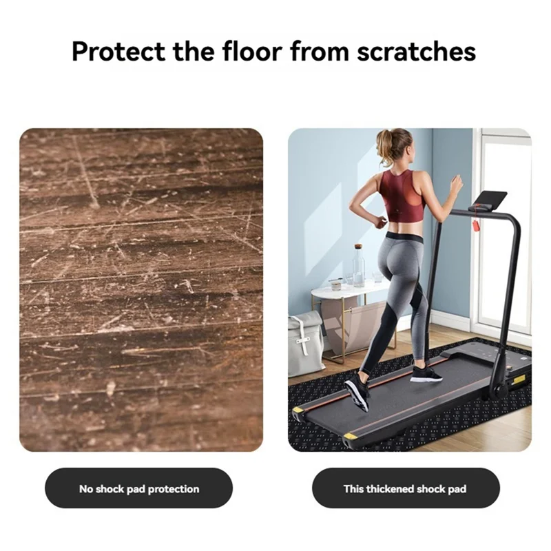 

Treadmill Mat For Hardwood Floors,Mat For Home Gym Flooring, Walking Pad Exercise Bike Equipment Mat