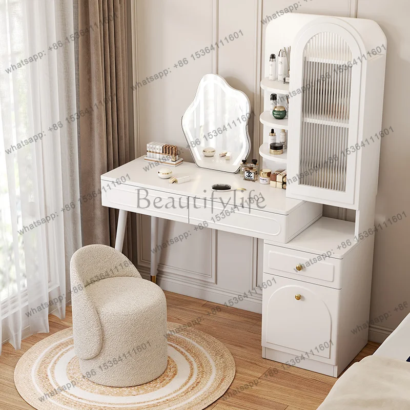 LD Makeup Bedroom Vanity Table White Storage Tall Luxury Living Room Mobile Cosmetics Dressing Table Girl Vestidores