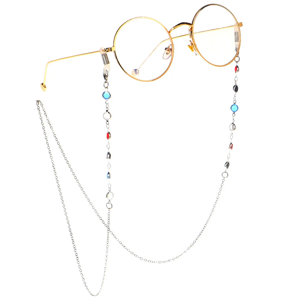 

Colorful Handmade Glass Bead Eyeglass Chain Sunglasses Holder Strap Eyewear Retainer Glasses Cord Safety Strap